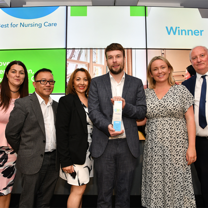 Loveday Wins Best for Nursing Care at the Care Home Awards 2023